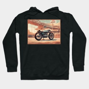 Vintage Cafe racer 50s vibe motorcycle Hoodie